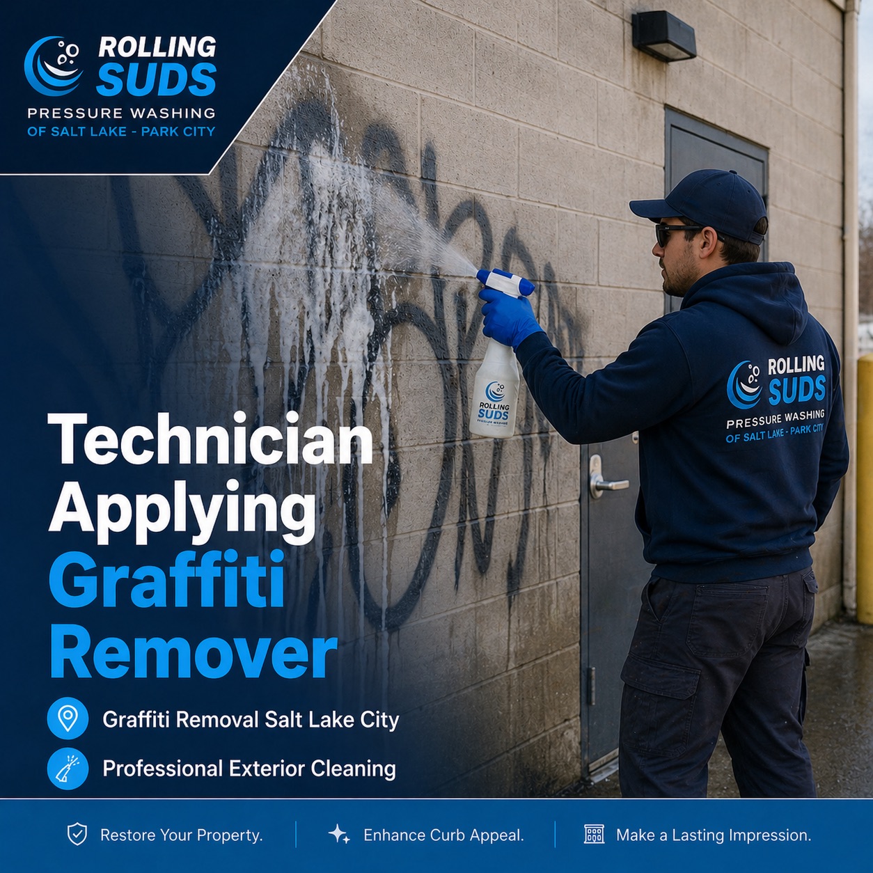 Graffiti Removal Salt Lake City exterior surface cleaning