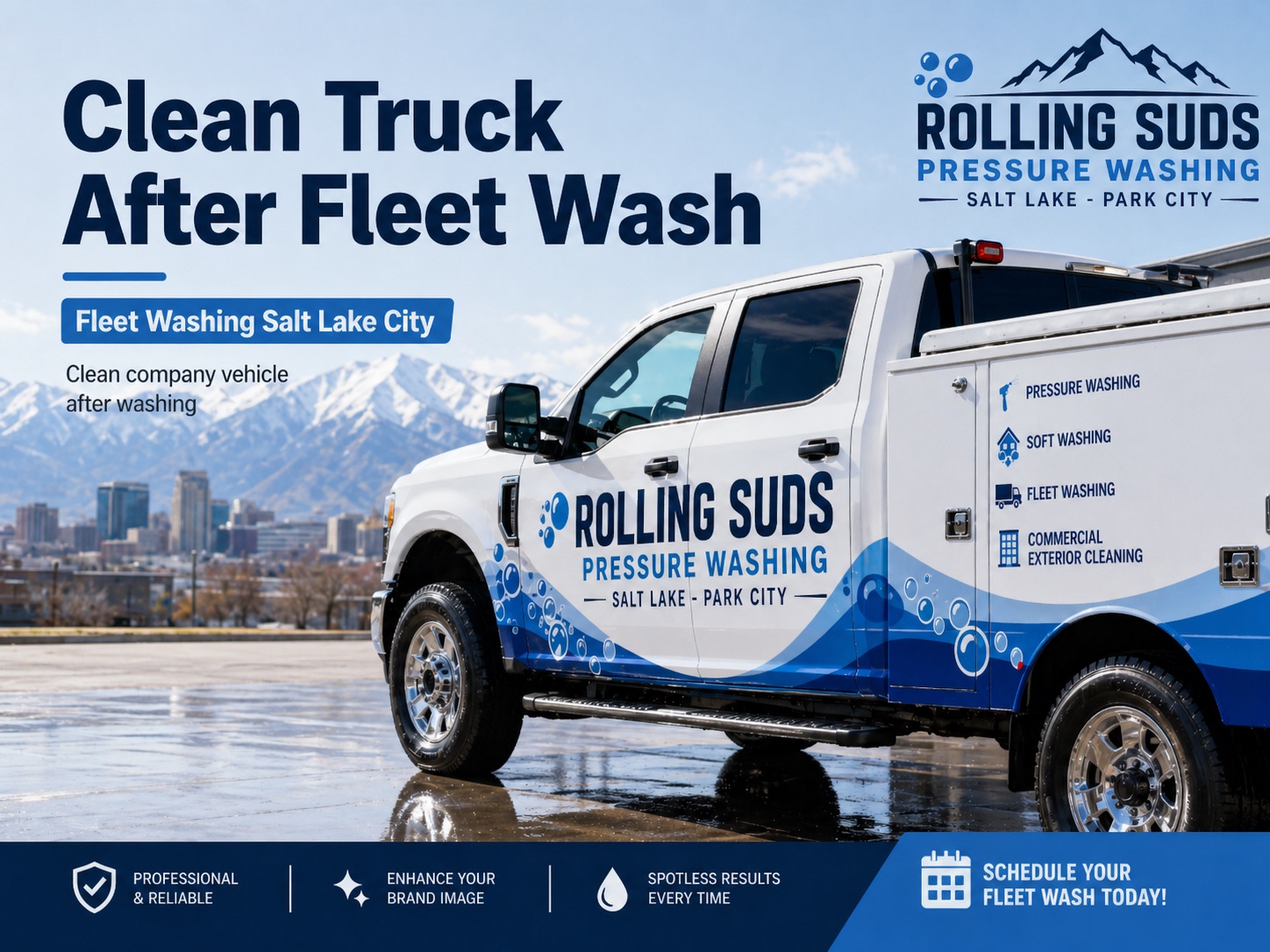 Fleet Washing Salt Lake City commercial vehicle cleaning