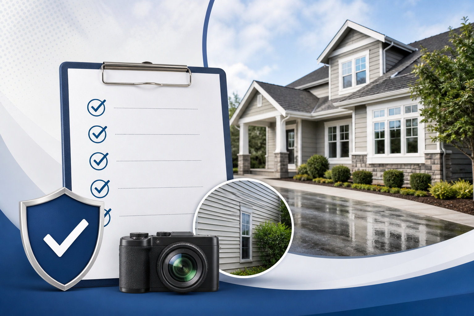 Insured local exterior cleaning company with photo documentation and professional service