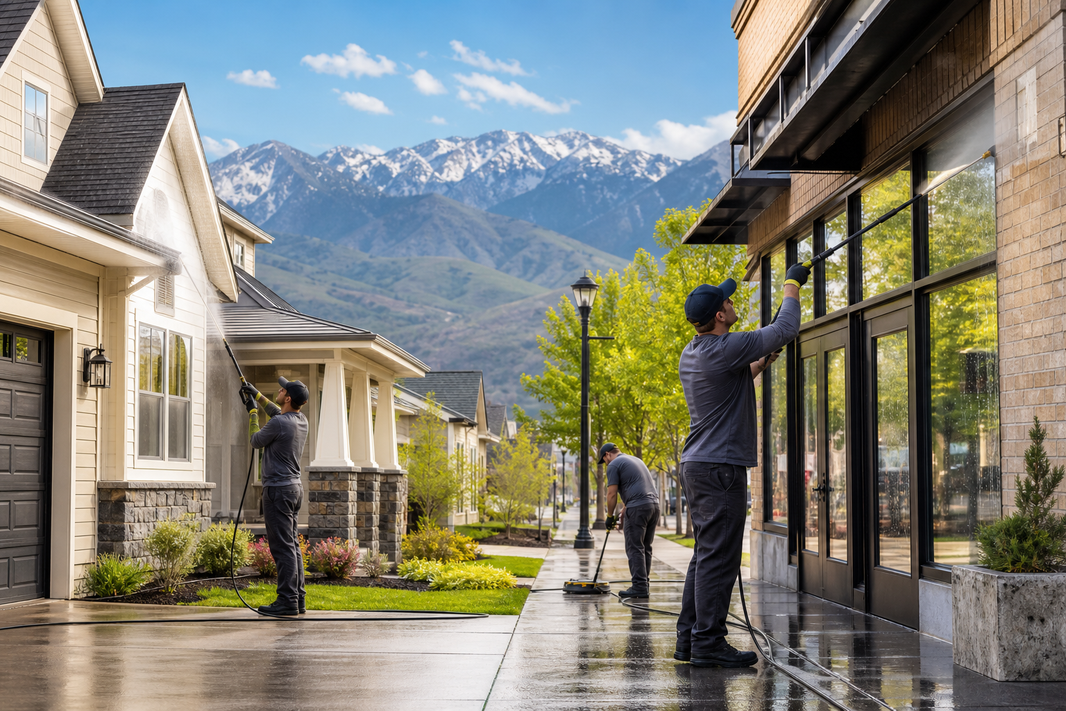 Local pressure washing company serving residential and commercial properties in Salt Lake City and Park City