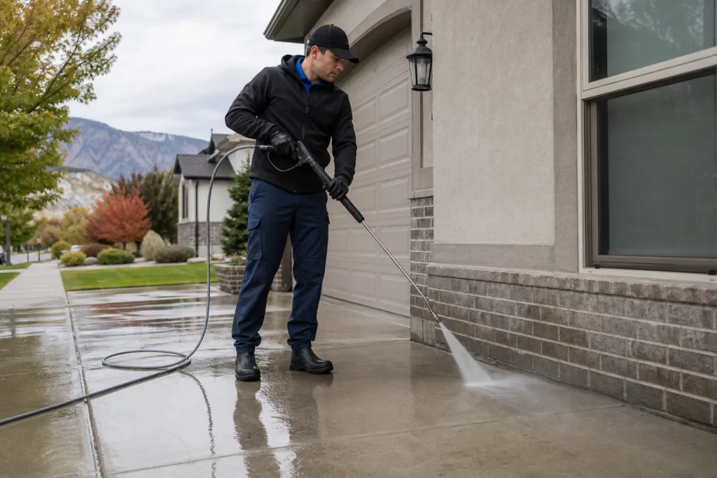 residential exterior cleaning in Salt Lake City Utah by Rolling Suds